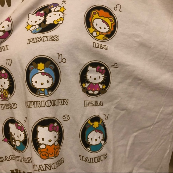 NWT Hello kitty by Sanrio zodiac sign white shirt - Picture 4 of 6